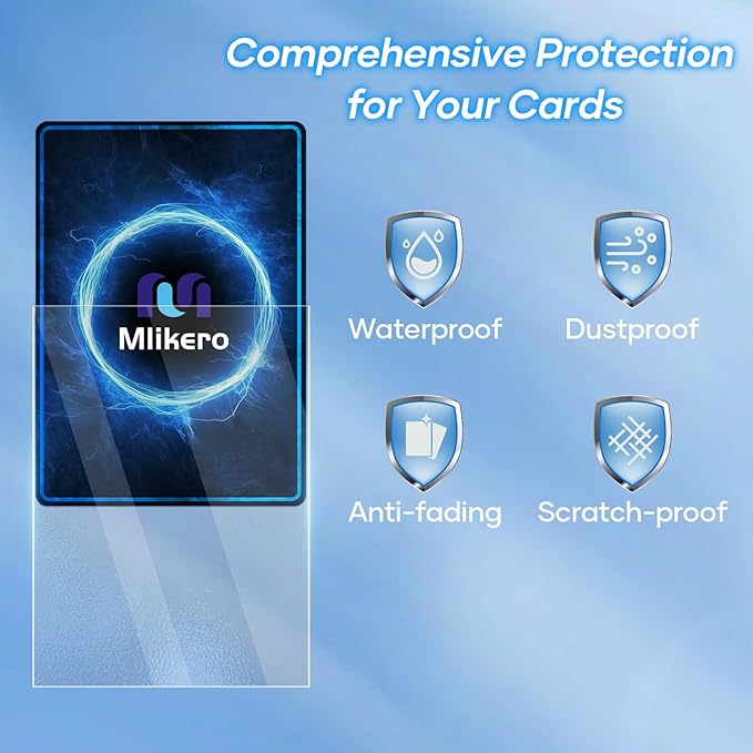 500 Count Card Sleeves – Matte Clear Trading Card Sleeves, Polypropylene (PP), Fit for MTG, TCG, Baseball, Football, and Game Cards (Matte Clear)