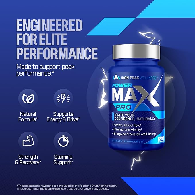 Testosterone Booster Pills for Men - Male Enhancing Supplement - Fast Acting Blood Flow, Muscle Growth, Strength, Energy, Libido, Endurance, Workout - Natural Performance Test Boost - 60 Day Serving