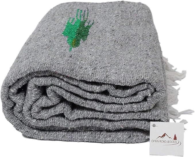 Open Road Goods Mexican Thunderbird Yoga Blanket, Handwoven Throw for Yoga, Meditation, and Home Décor – Versatile Blanket for Beach, Picnic, Camping, or Outdoor Use