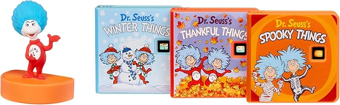 Little Tikes Story Dream Machine Dr. Seuss Thing 1 Collection, Storytime, Books, Audio Play Character, Gift and Toy for Toddlers and Kids Girls Boys Ages 3+ Years