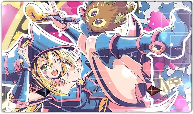 New Playmat Dark Magician Girl Kuriboh CCG TCG Trading Card Game Mat + Free Bag (ZD014-869-A)