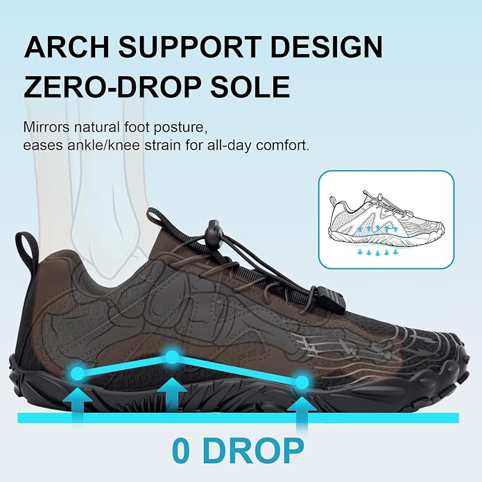 ELETON Barefoot Shoes Women Men Footwear, Wide Toe Box Hiking Zero Drop Non-Slip Quick-Dry River Boat Pool Beach Water Shoes, Lightweight Swimming Running Walking Sneakers Unisex
