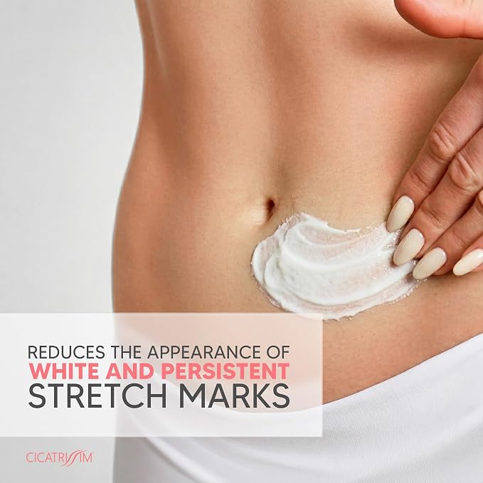 Cicatrissim Targeted Stretch Mark Cream for White and Established Striae - Softens Stretch Marks, Evens Skin Tone, and Supports Firmer Skin - All Skin Types - 5.3 oz