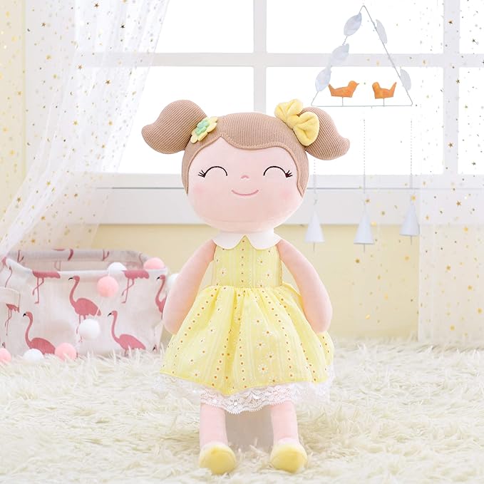 Gloveleya Baby Girl Plush Doll – 16 Inch Soft Snuggle Doll, Cute Toddler Gift with Gift Box, First Baby Doll for Girls, Birthday, Christmas & Holiday Present