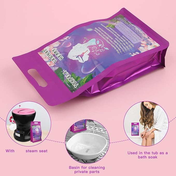 TOKPELA Yoni Herbs for Cleansing, 100% Organic V Steaming Herbs（Filter Bag Packaging), Yoni Kit, V Steam Herbs Tone & Rejuvenate for Women - V Cleansing，Ph Balance（20 Steams）