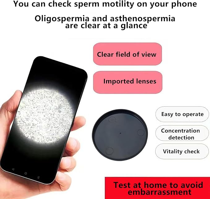 Phone Observation Sperm Magnifier Lens Kit with Storage Case,Cell Phone Lens attachments