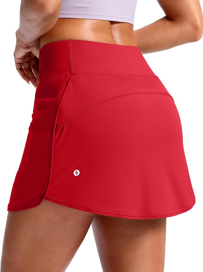 Skorts for Women with Pockets High Waisted Golf Skirts | Built-in Shorts, A Line, Athletic, Casual, Pickleball, Tennis Skirt