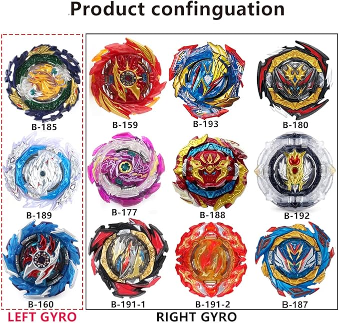 Bey Battling Top Burst Blade Toy Great Birthday Gift Present for Children Kids Boys Ages 6 8 10 12+ Combat Battling Game Set 12 Spinning with 1 Battling Top Stadium 4 Launchers