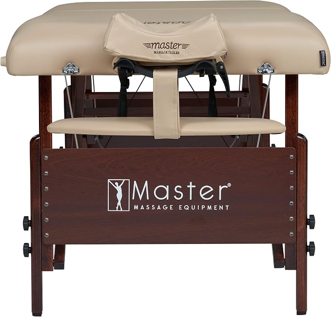 Master Massage Del Ray Pro 30" Portable Massage Table (30" W x 84" L), 750 lbs. Capacity, 3" Cushioning