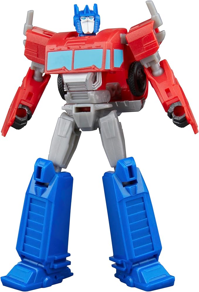 TRANSFORMERS EarthSpark Optimus Prime Battle Trailer Playset with Action Figure, Lights and Sounds, Electronic Truck Toys for Kids 6 and Up