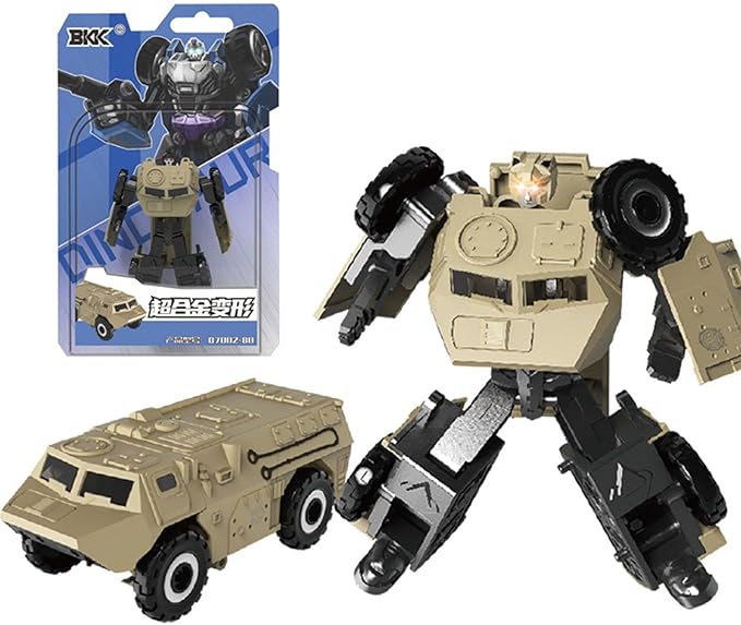 Collectible Vehicles Transformer Robot Ornaments, Military Vehilce Submarine Aircraft Carrier Fighter Model Crafts Home Office School Park Room Desk Decoration (Armored Vehicle)