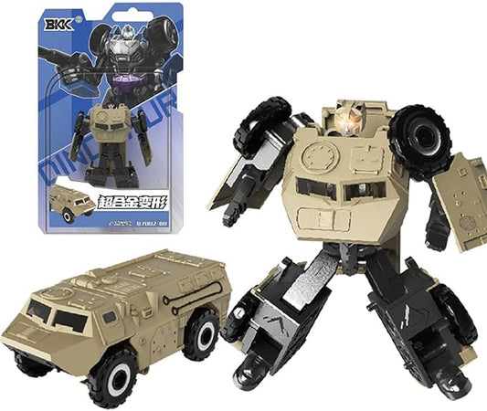 Collectible Vehicles Transformer Robot Ornaments, Military Vehilce Submarine Aircraft Carrier Fighter Model Crafts Home Office School Park Room Desk Decoration (Armored Vehicle)