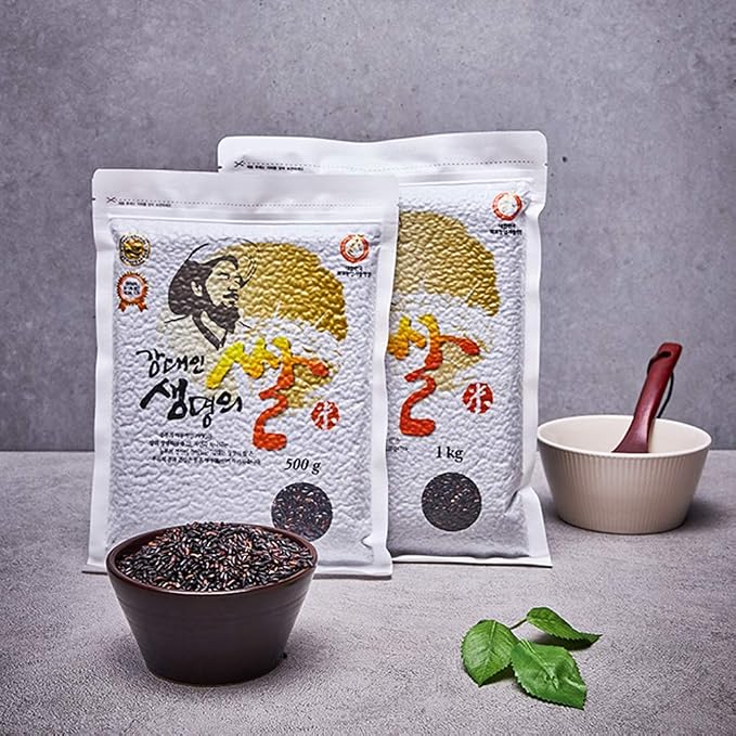 Premium Black Rice [ Korean Foods ] Organically Grown, Healthy Vegan Grains, Non GMO, No Pesticide [ JRND Foods ]