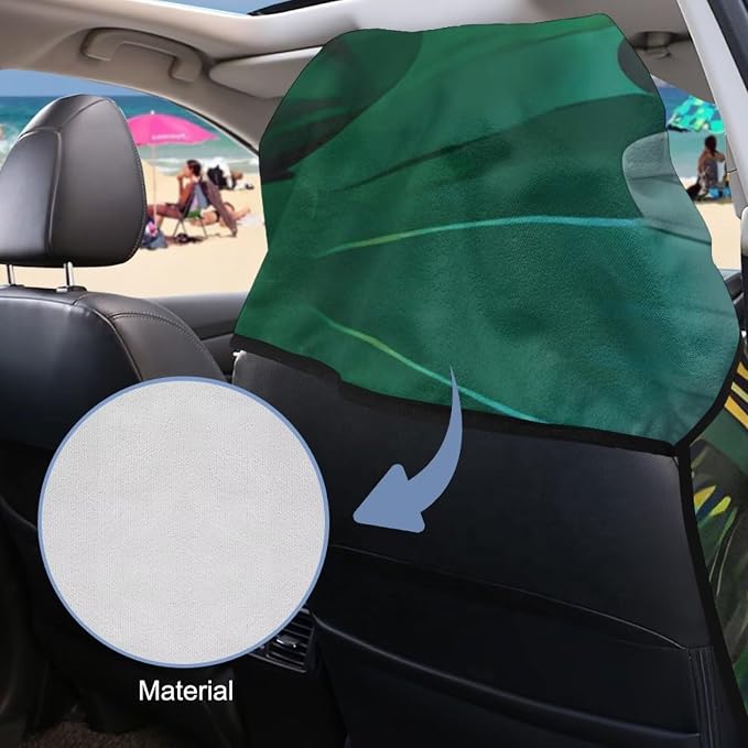INSTANTARTS Jamaican Flag Island Car Seat Cover Protector Sweat Towel Multi-Functional Car Towel
