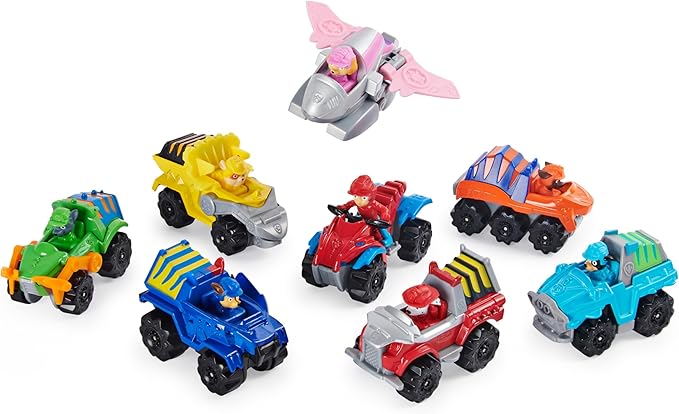 Paw Patrol, True Metal Dino Rescue Gift Pack of 8 Collectible Die-Cast Vehicles, 1:55 Scale