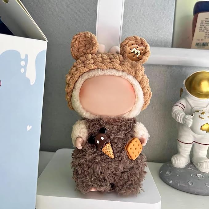 Clothes Fit for 17CM Doll, Fashion Doll Clothes Outfit Set Cute Theme Designer Toys Dress Accessories for Collector Fans Display (Biscuit Ice-Cream)