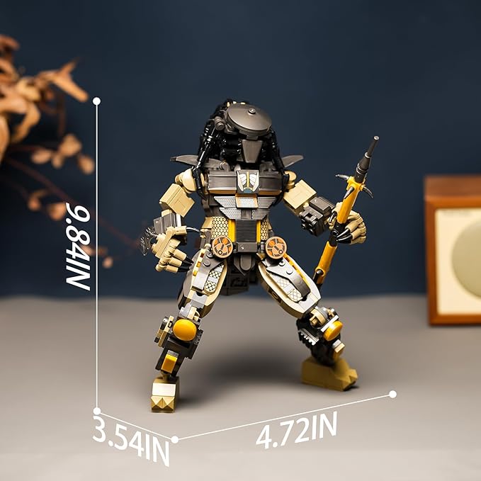 Xenomorph Horror Action Figure Building Kit Compatible with Lego for Adults,Cool Halloween Toy for Boys 8-14 Years Up 558pcs