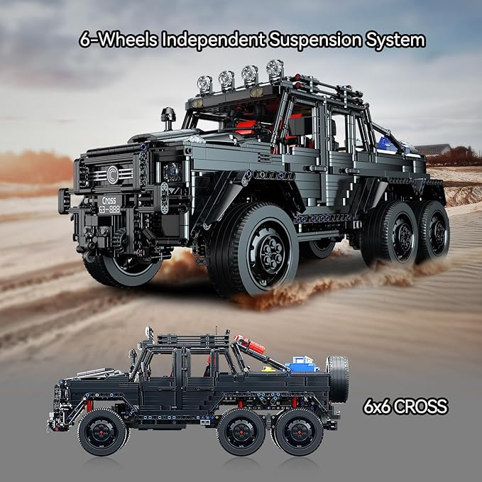 Chodia Technical Cars Building Set for Adults,1:8 Remote Control Wrangler RC Pickup Truck Vehicle Toys with Off Road/Urban Modes Moc Model Birthday for Boys,Men,Teens 14+(3224 PCS)
