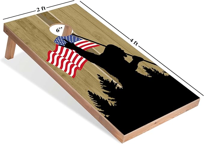 World Series of Cornhole Regulation Size Cornhole Boards - Lightweight & Durable All-Wood Construction | Backyard Bean Bag Toss Set | Outdoor Game for Tailgates & BBQs