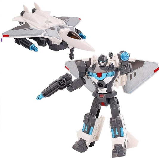 Alloy Military Transformer Toy, Fighter Tank Model Deformation Robot Action Figures for Kids Boys Girls