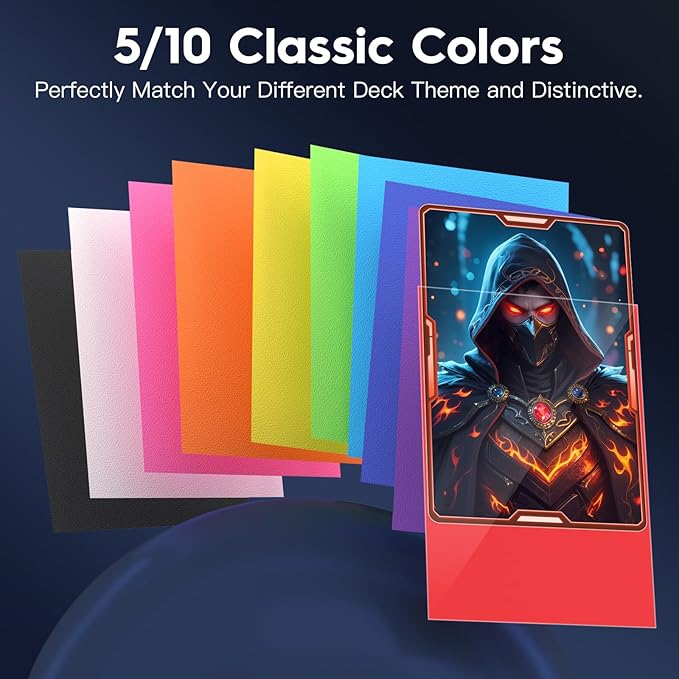 500ct Trading Card Sleeve Perfect Fit MTG Card Sleeves Sports Card Protector for Photocard, Standard TCG Cards Sleeve Fit for Magic Baseball Card 66 * 91 mm