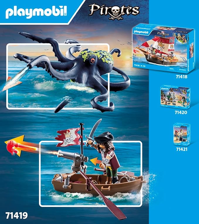 Playmobil Pirates: Battle with The Giant Octopus