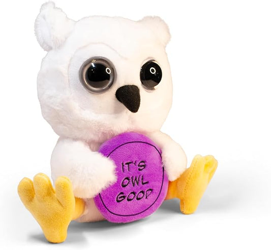 Owl Plushie - It's Owl Good Sassy Plush, Gift for Animal Lovers, Cute Plush Toy for Gifting