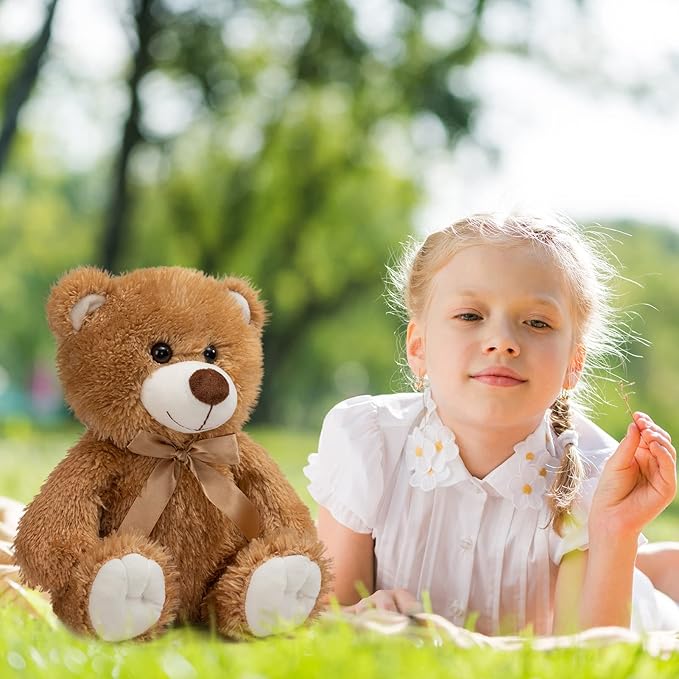Super Color Teddy Bear Stuffed Animals Plush Toy for Children Girlfriend Family Congratulations Baby Shower Birthday Tan 14 inch