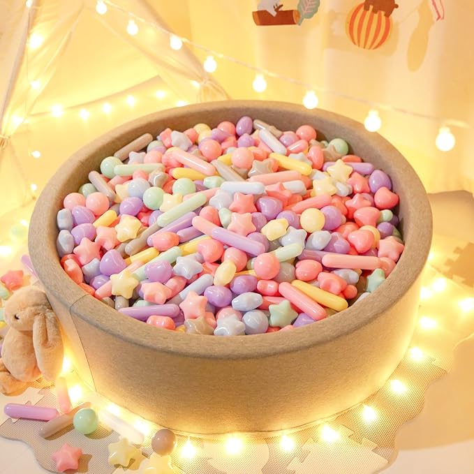 STARBOLO Ball Pit Balls for Toddlers - Macaron Ball Pit Balls Crush Proof Plastic Toy Balls for Toddlers Ball Pits, Baby Pool Water Toys,Ball Pit Play Tent,150pcs(Macaron)