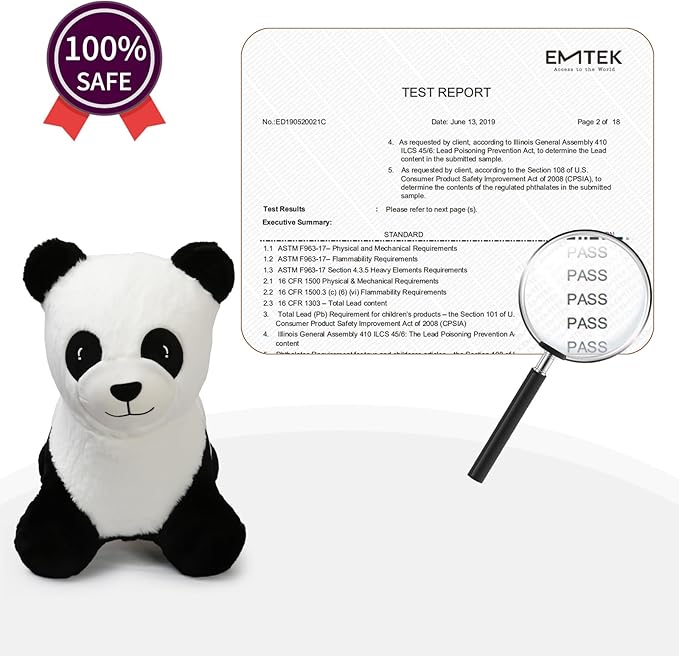 INPANY Bouncy Horse, Panda Hopper Toys, Toddler Plush Bouncing Animal, Kid Inflatable Ride on Rubber Bouncer, Outdoor Cool Birthday Gift for 2 3 4 Yr Boy Girl