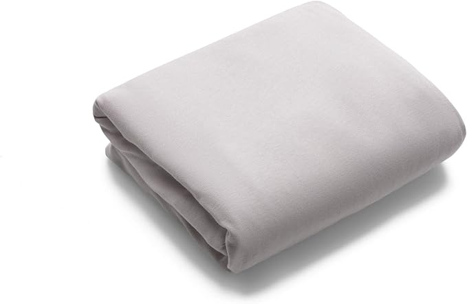 Bugaboo Stardust Fitted Cotton Sheet – 100% Natural Breathable Cotton Play Yard Sheet, Oeko-Tex® Certified, Soft & Machine Washable for Bugaboo Stardust Mattress – Mineral White