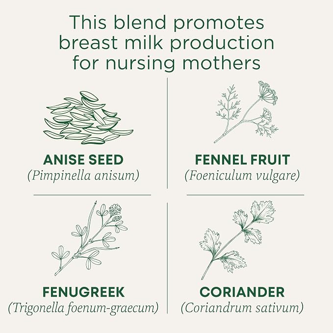 Traditional Medicinals Organic, Mother's Milk Tea - Supports Breastfeeding & Lactation with Fennel and Fenugreek - Kosher, Non-GMO, Caffeine-Free, Compostable - 16 Tea Bags (Pack of 2)