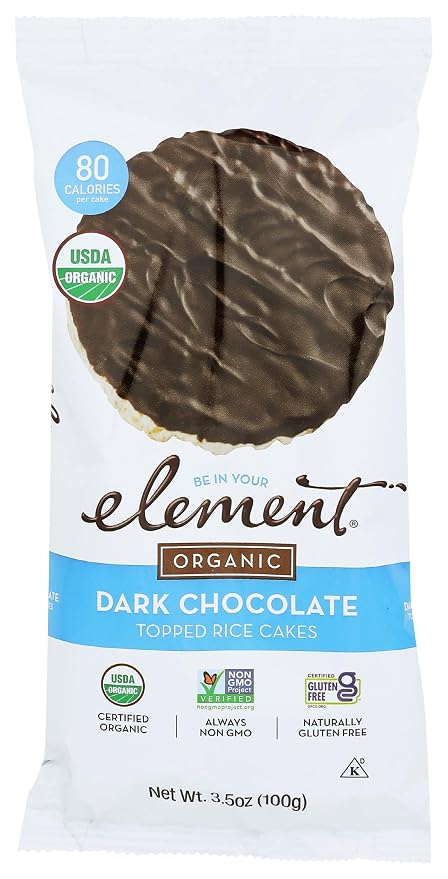 Element Organic Dark Chocolate Rice Cake, 3.5 OZ