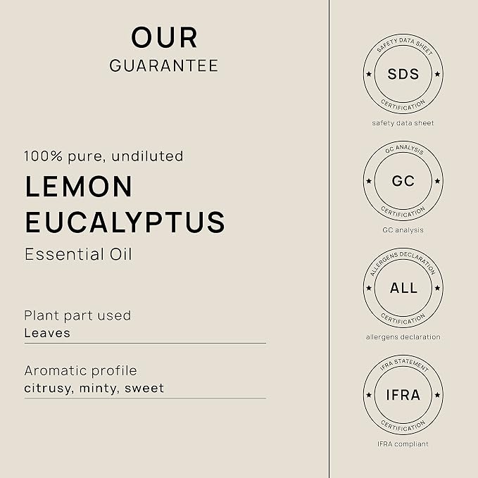 VINEVIDA Lemon Eucalyptus Essential Oil - Gallon Lemon Eucalyptus Oil Undiluted - Bulk Gallon Essential Oil for Soap Making