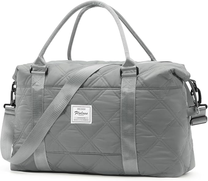 Travel Duffel Bag, Carry On Overnight Weekender Bags for Women | Travel Bag with Wet Pocket & Trolley Sleeve, For Spirit Airlines 18x14x8 Personal Item Bag