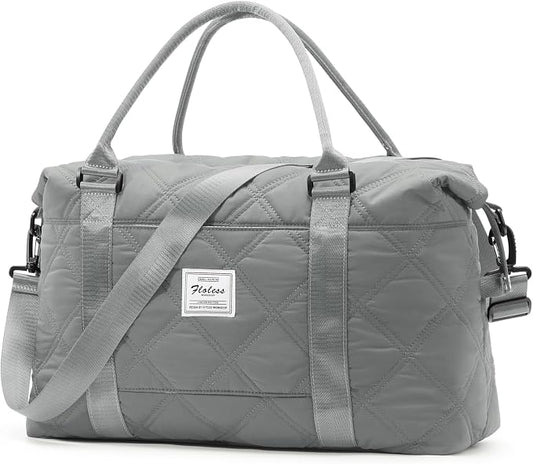 Travel Duffel Bag, Carry On Overnight Weekender Bags for Women | Travel Bag with Wet Pocket & Trolley Sleeve, For Spirit Airlines 18x14x8 Personal Item Bag