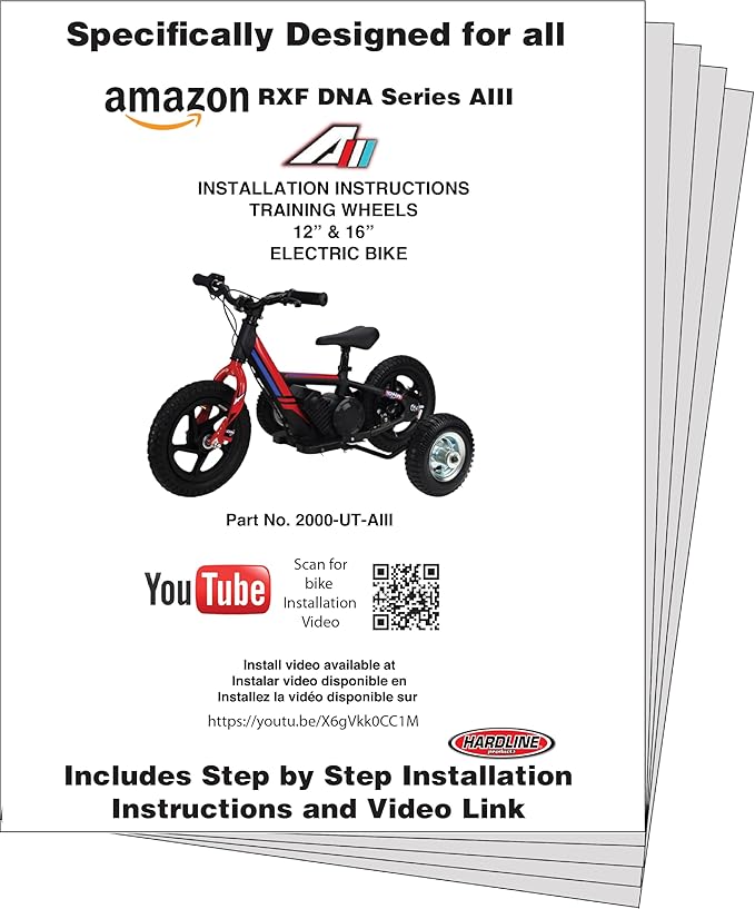 Hardline Products USA Wheels for Tots Training Wheels (DNA - OLALA - TUIBOKA)