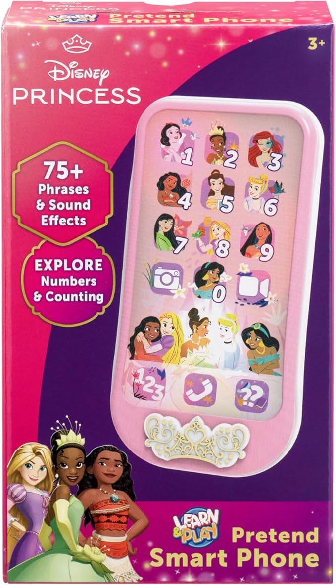 Disney Princess Toy Phone for Kids, Toddler Toys Designed for Fans of Disney Princess Toys
