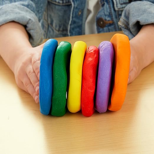 Colorations Wheat & Gluten Free Classic Dough - 6 Colors (5oz Each) | Non-Toxic, Play Dough, Bulk Set, Sensory Kit, Party Favors, Classroom Pack