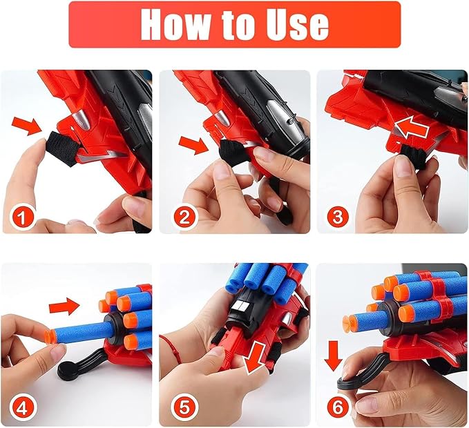 3 Sets Spider Web Shooters, Superhero Toys, Spider Web Plastic Launcher Glove with Wrist Toy Set, Safe Outdoor Action Toys for Boys and Girls-4 Years and Up, AllSaints'Day Christmas Birthday Party