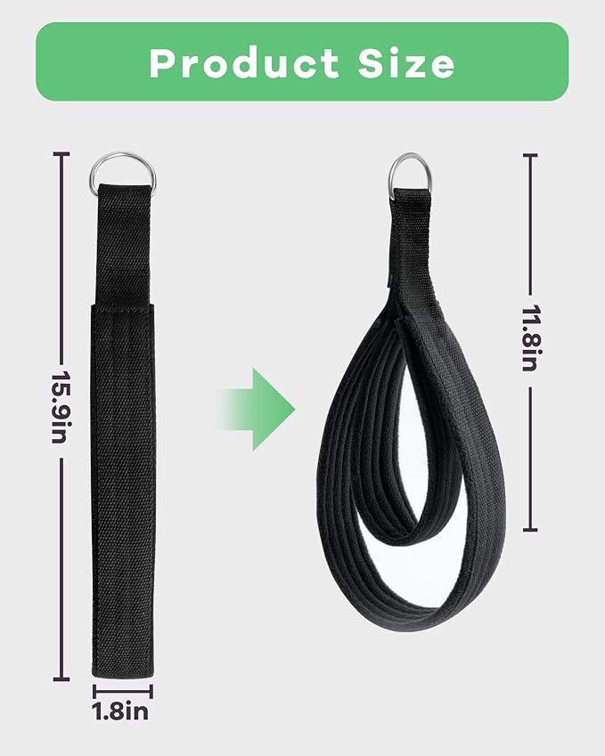 Wonderful Day 2PCS Pilates Straps for Reformer, Comfortable Enhanced Thickness, Fitness Pilates Double Loop Exercise Straps for Home Gym Workout
