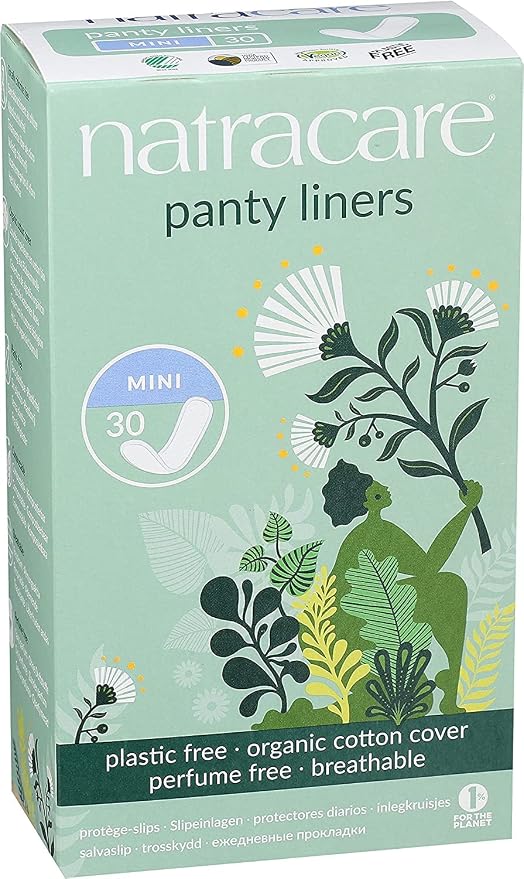 Natracare Panty Liners Mini 30 Count (6 Pack)