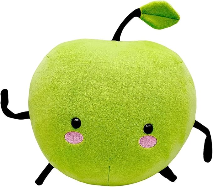 Stardew Plush Toy Valley Doll Figure Apple Junimo Plush Plants Stuffed Animal Green Soft Plush Pillow, Best Gift for Your Family (12"-30 cm) (Green Apple Juni)