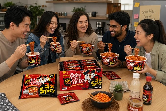 Samyang Hot Chicken Flavor Ramen Buldak 3X Spicy Instant Noodles