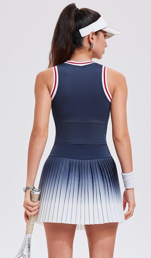 AFZ Women Pleated Tennis Skirt Set Golf Pickleball Outfits Two Pieces Athletic Dress with Built in Shorts