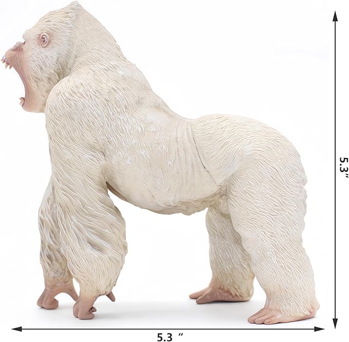 Gorilla Toys Action Figure Rampage Gorilla Fight Mode Gorilla Ape Solid Wild Animal Figurines for Role Playing Story Telling Toy