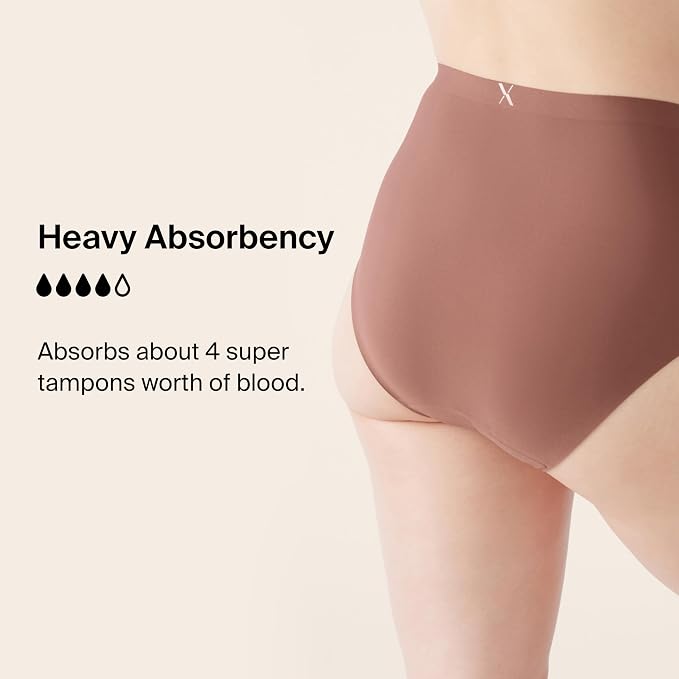 KNIX Super Leakproof High Rise Period Underwear for Women, Machine Washable, Reusable (1 Pack)
