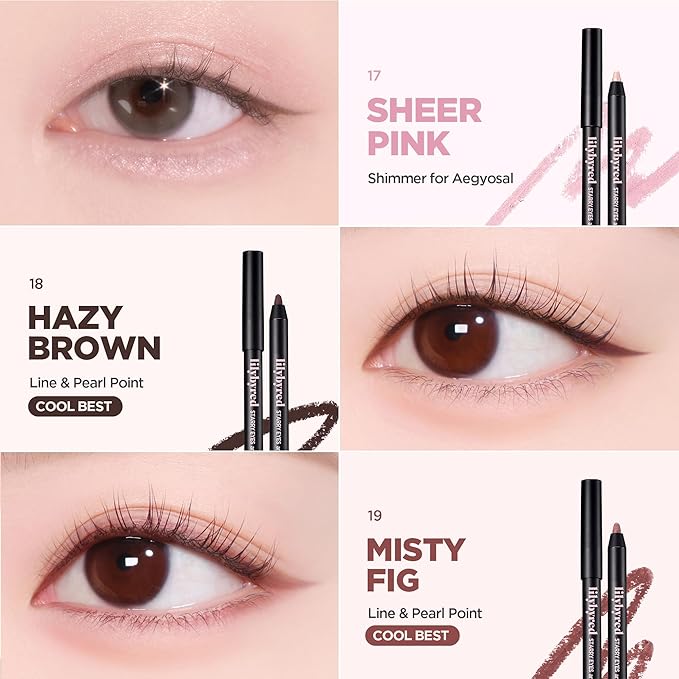 lilybyred Starry Eyes Am9 to Pm9 Gel Eyeliner | Korean Gel Eyeliner, Intense Color Payoff, Creamy Formula, Easy Blending, Built-in Sharpener, Smudge-Proof, Long-Lasting, 0.017 oz. (10 Shine Gold)