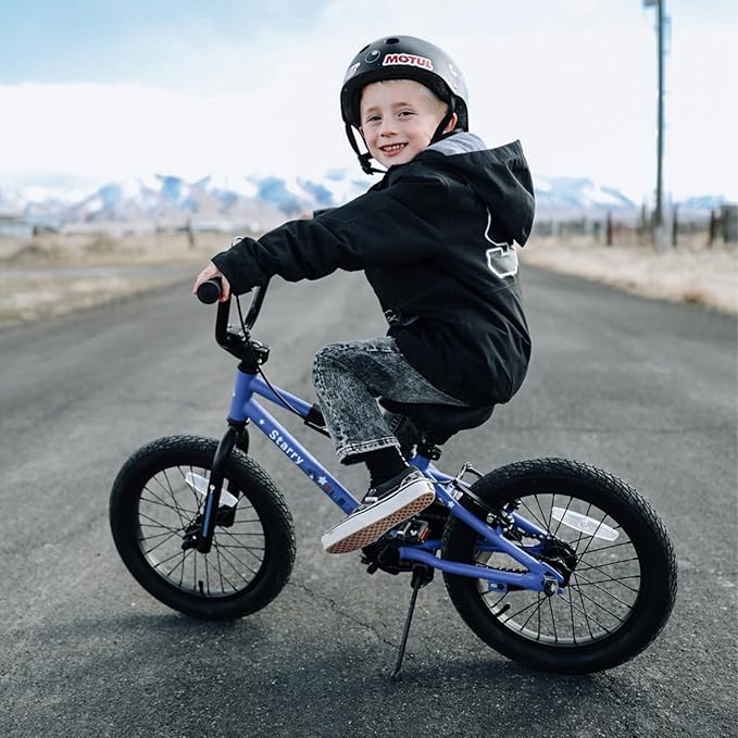 12 14 16 18 Inch Kids Bike BMX Style Bicycle with Training Wheels Coaster Brake for 2-10 Years Old Toddlers Boys Girls Multiple Colors