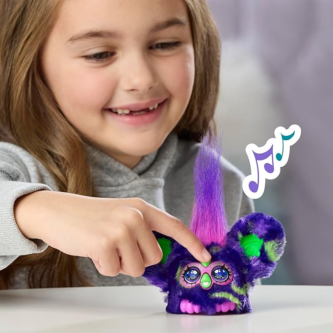 Furby Furblets 2 Pack of Fall Edition Mini Friends Trick-Ee & Boo-Kin, Electronic Plush Toys, Multicolor, Back to School Gifts, Ages 6+ (Amazon Exclusive)